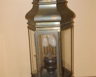 Old lantern electrified.