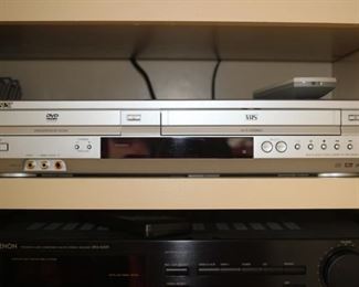 Sony VHS/DVD combo.