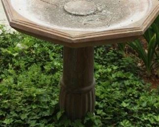 Bird bath.