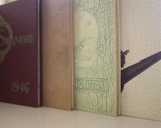 High school year books.