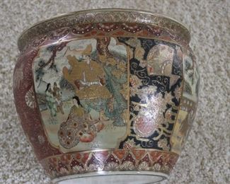 Medium size highly decorated koi bowl.