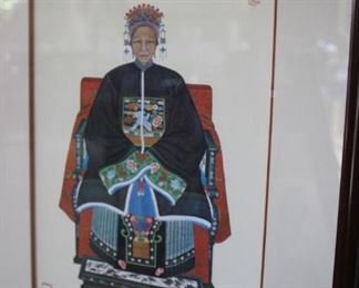 Asian Empress framed art.