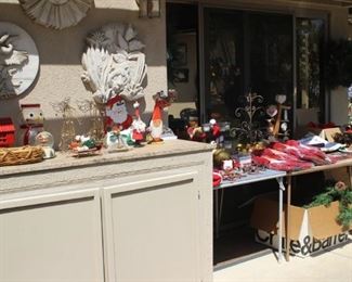 Christmas decorations in July.