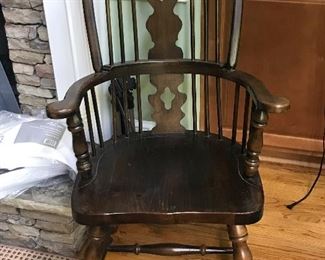 Pair  of Oak Windsor chairs