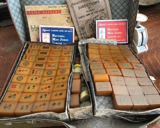 Vintage Bakelite Ma Jong Game set 