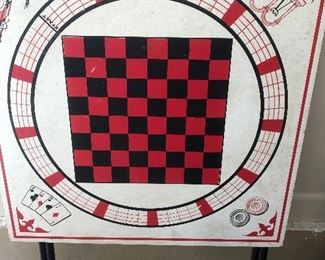 Vintage checkers/chess table