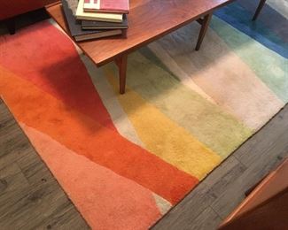 Colorful wool rug