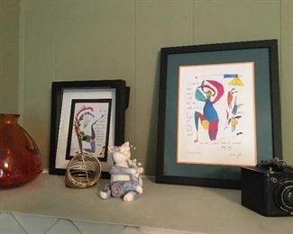 Signed art work
Vintage camera