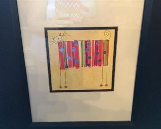 Professionally framed artwork