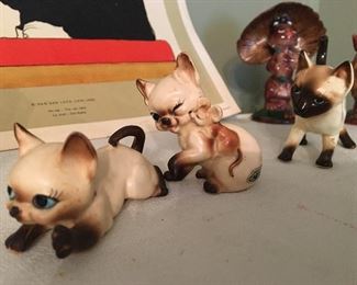 Joseph Siamese cat figurines