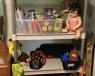 Toys and books and puzzles