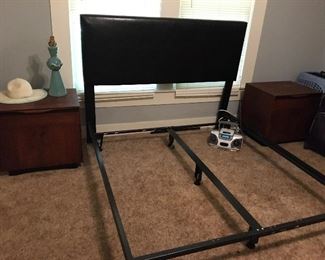 Queen size bed with headboard