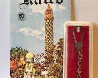 5D, Egyptian keychain and vintage German Egyptian tour guide, $14