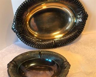 19D, Set of two silver plate serving pieces, $14/both
