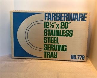 33D, New in box, Faberware serving tray, $14 