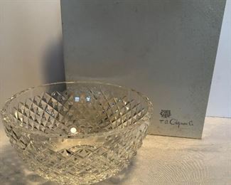 77D, Crystal bowl, new from T A Chapman Co, $14