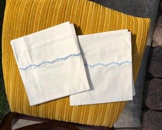 93D, Set of new embroidered pillowcases, $6