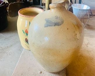 antique crocks and jugs