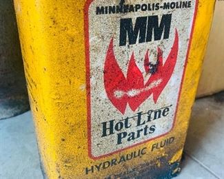 Minneapolis Moline farm gallon can