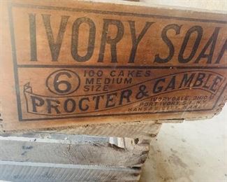 wooden ivory soap proctor & gamble advertising box