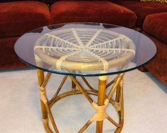 Vintage Rattan Coffee Table