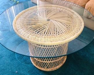 Vintage Rattan coffee table