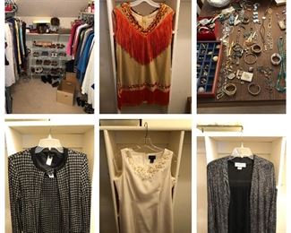 Vintage clothing and jewelry