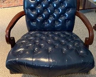 Leather desk chair $229