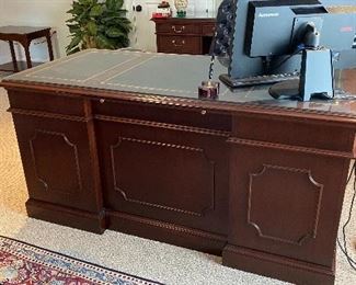 Mahogany executive desk - Jasper Cabinet Co. $445