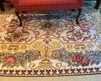 Needlepoint rug 6'x9' $295