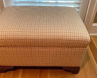 Upholstered ottoman $45