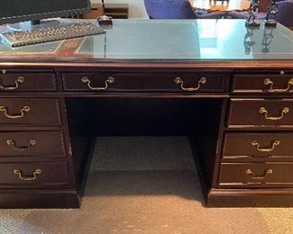 Mahogany executive desk - Jasper Cabinet Co. $445