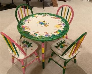 Childs table & chairs set $59