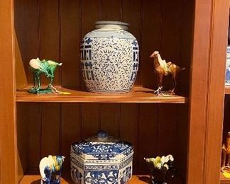 Blue & White Asian ceramics