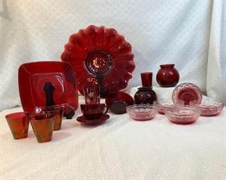 BA602 Red Depression Glass Collection