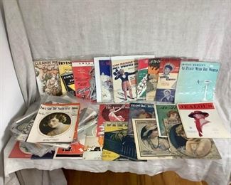 BA732 Vintage Sheet Music and Magazines
