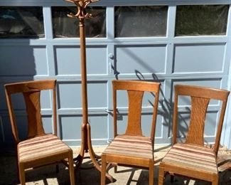 BA742 Chairs and Coat Rack