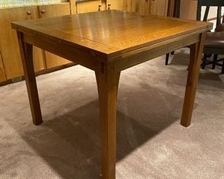 20% off of $1095 Stickley flip top table - slides and flips open to double its size