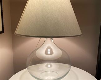 20% off of $169 Large glass bottle lamp
