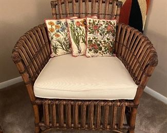 20% off of $175 ea Rattan chair 1 of 2 sold separately