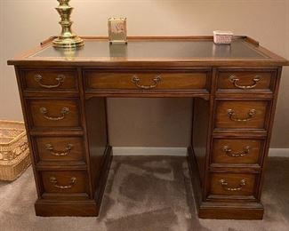 20% off of $245 Leather top knee-hole desk - PERFECT CONDITION!