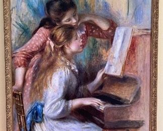 20% off of $35 Print - Renoir - girls at the piano