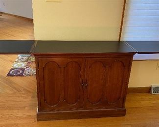 Vintage serving cabinet - excellent bar! opened