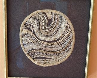 20% off of $69 Hand made framed beaded embroidery 1 of 2