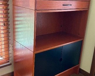Teak cabinet w/2 drawers