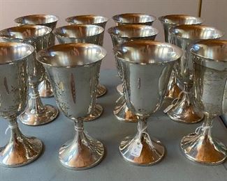 20% off of $95 ea. - Sterling silver goblets - 12 - sold separately