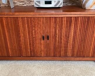 20% off of $275 - Media cabinet w/tamboured doors