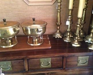 Lovely server and brass selections