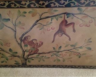 Hand-painted desk mat