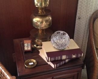 2-door, 1 drawer side table